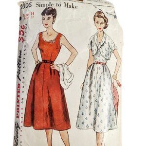 1950s Original Vintage Sewing Pattern for A Sundress And Cropped Jacket B 32